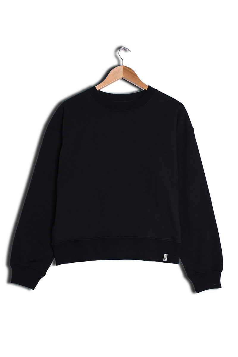 Plain black clearance sweatshirt for womens