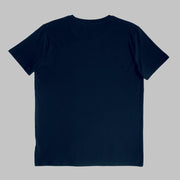 Seconds & Samples - Men's Navy T-Shirt - Neon Logo White Print