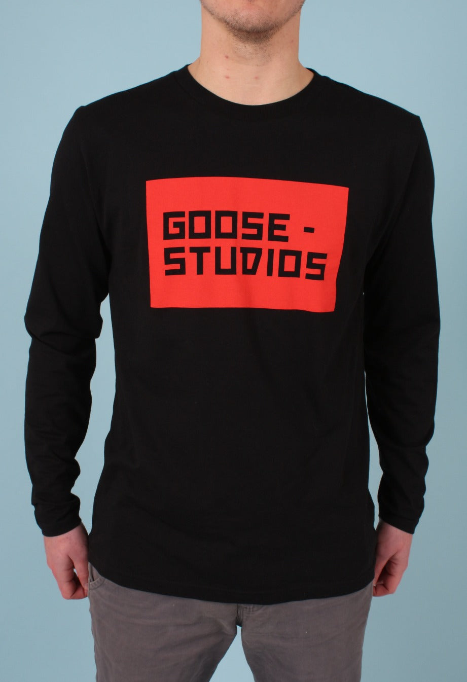 Seconds &amp; Samples - Unisex Black Organic Long Sleeve Tee - Trellick Tower