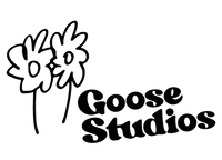 Black logo for Goose Studios organic cotton clothing