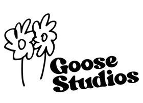 Black logo for Goose Studios organic cotton clothing