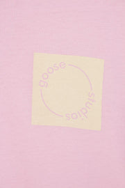 Seconds & Samples - Women's Pink Original Print Regular Tee w/ Yellow