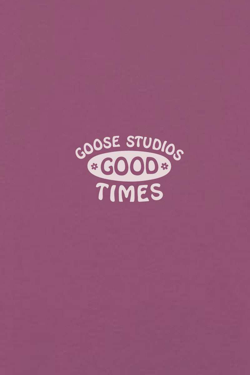Unisex Purple Organic Cotton T-Shirt - 70s Logo