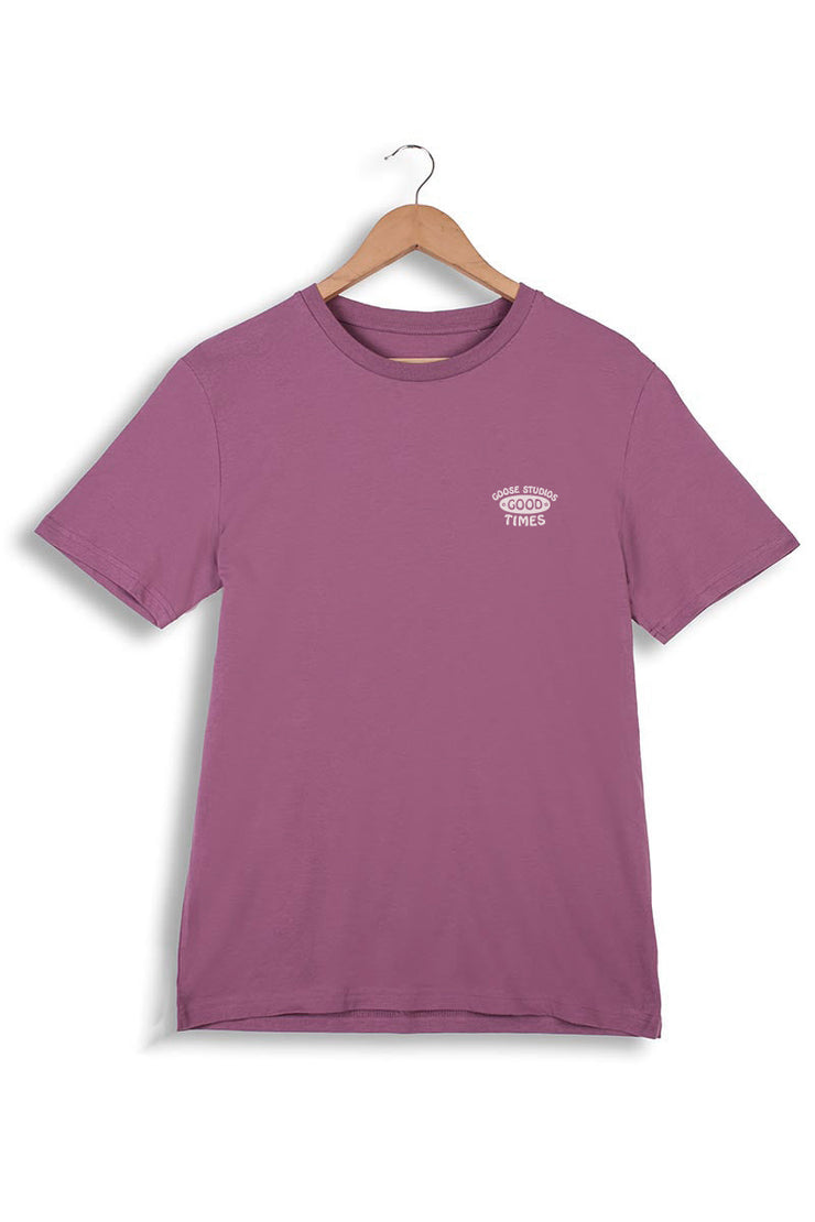 Unisex Purple Organic Cotton T-Shirt - 70s Logo