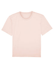 Seconds & Samples - Women's Pastel Pink Organic Cotton T-Shirt - Boxy Fit