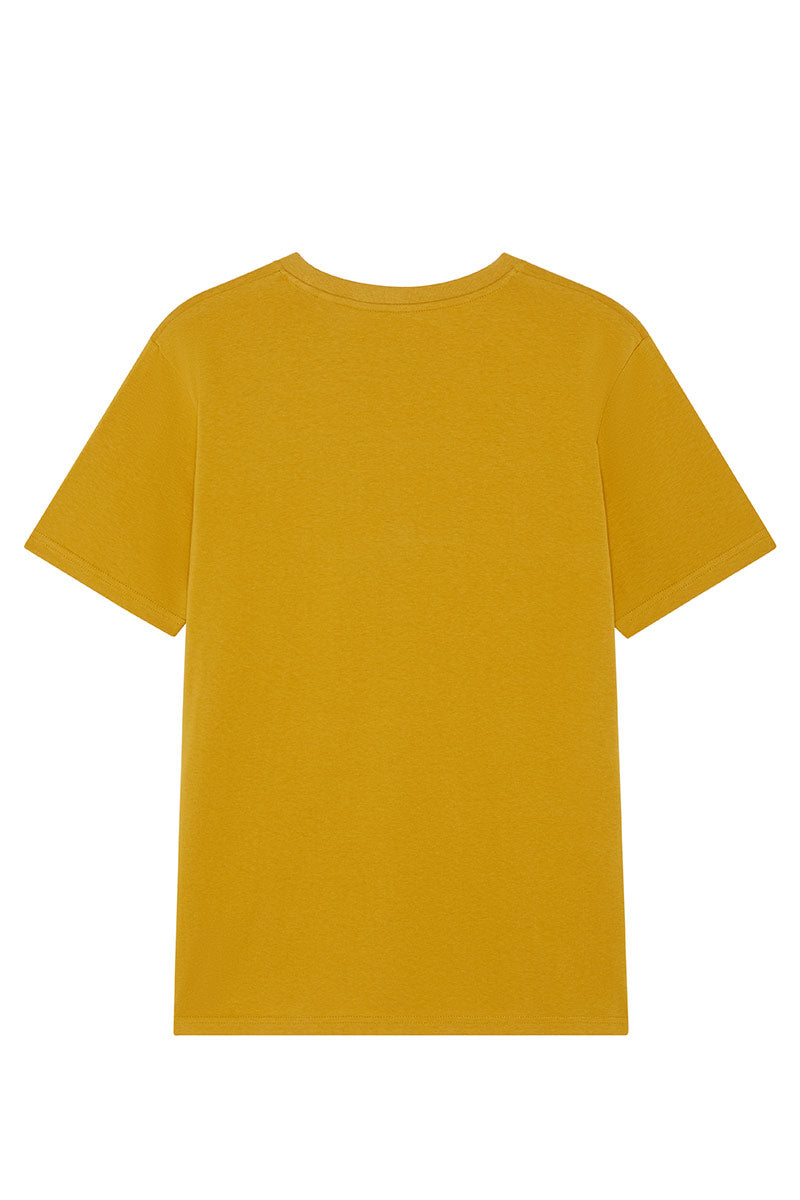 Mustard yellow colour shirt store