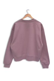 Seconds & Samples - Women's Dusty Pink Organic Cotton Sweatshirt - Drop-Shoulder