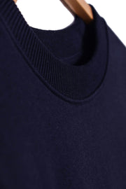 Seconds & Samples - Women's Navy Organic Cotton Sweatshirt - Drop-Shoulder