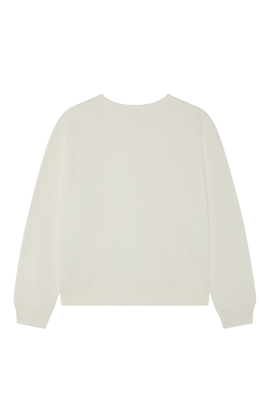 Women s Plain White Organic Cotton Sweatshirt Goose Studios